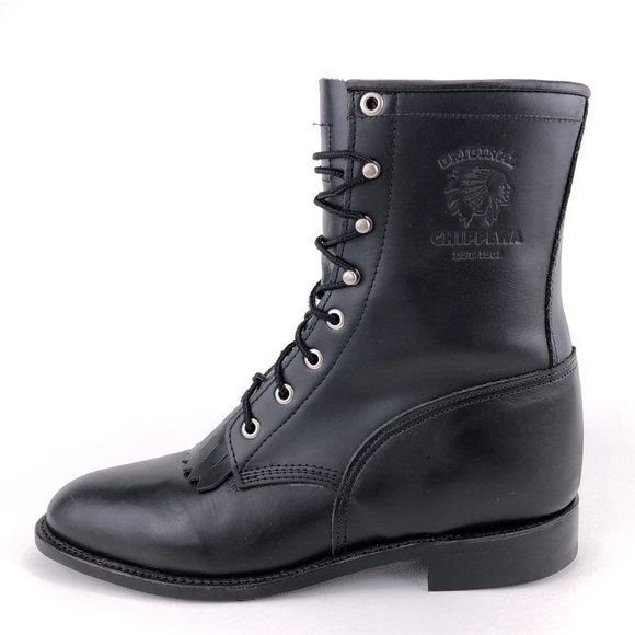 Chippewa Blaze 8 Black Whirlwind Lacer 